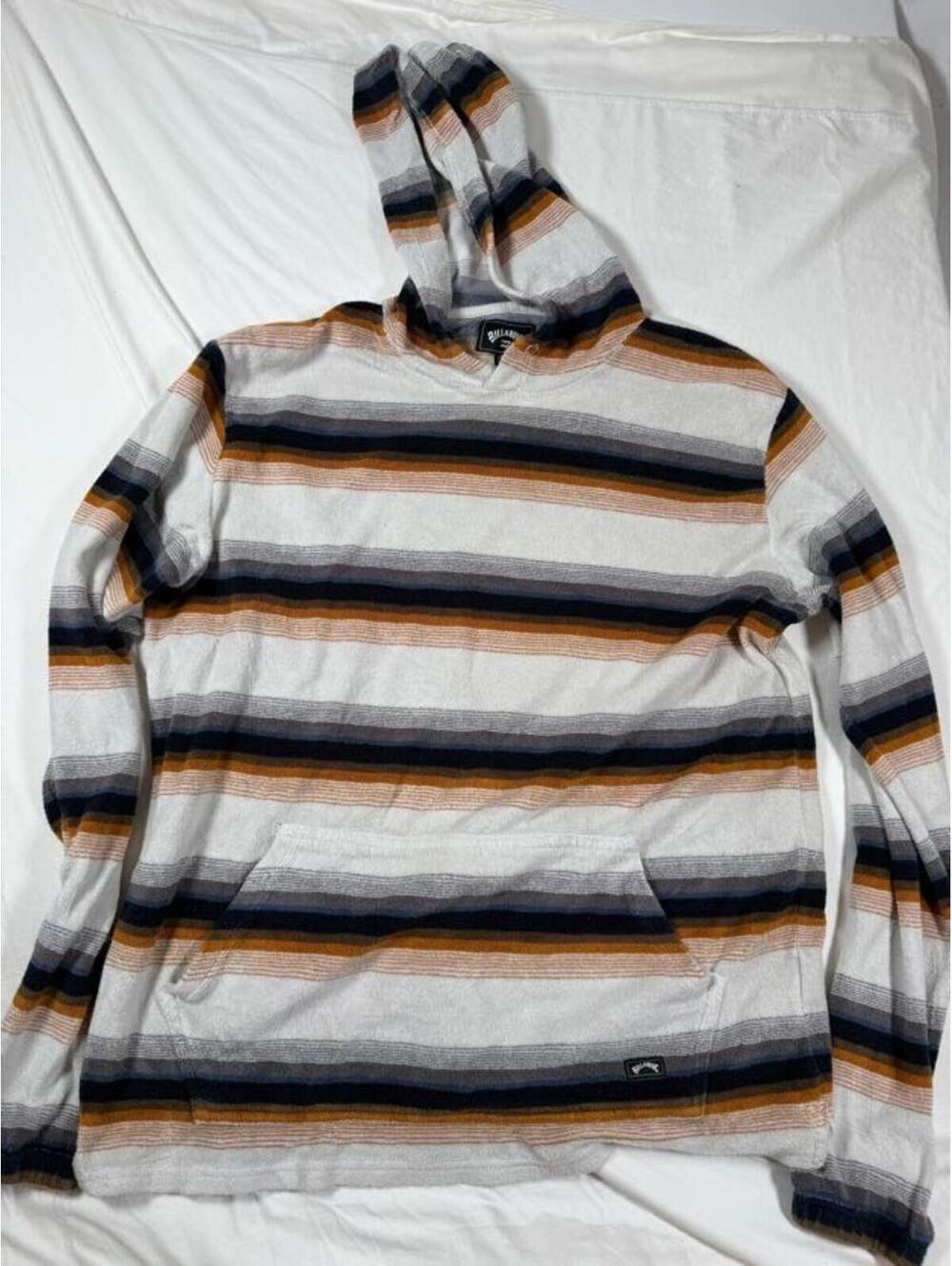 Billabong Striped Hooded Sweatshirt XL